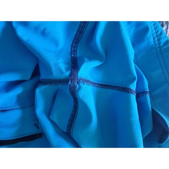 Burnside Board Shorts Stretch Turquoise Blue W/ Drawsting Sz 38 - Picture 8 of 8